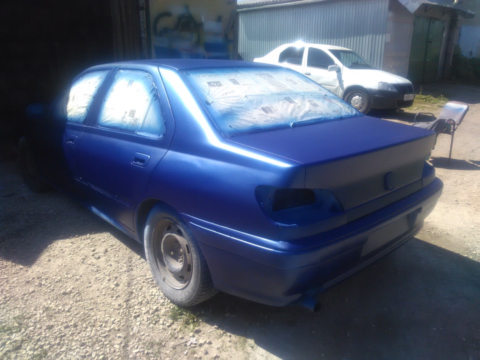 Запись №12. Долгожданная покраска — Peugeot 406, 2 л, 1998 года ...