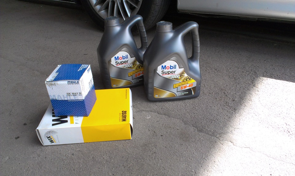 Mobil Super 3000 5W-40 — BMW 5 series (E39), 2,2 л, 2002 года ...