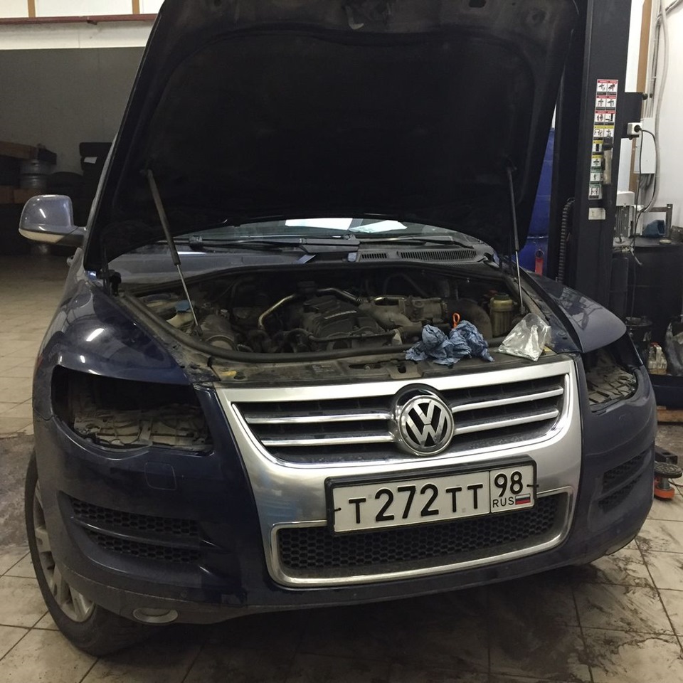 Завет туареговода — закрепить фары — Volkswagen Touareg (1G), 2,5 л ...