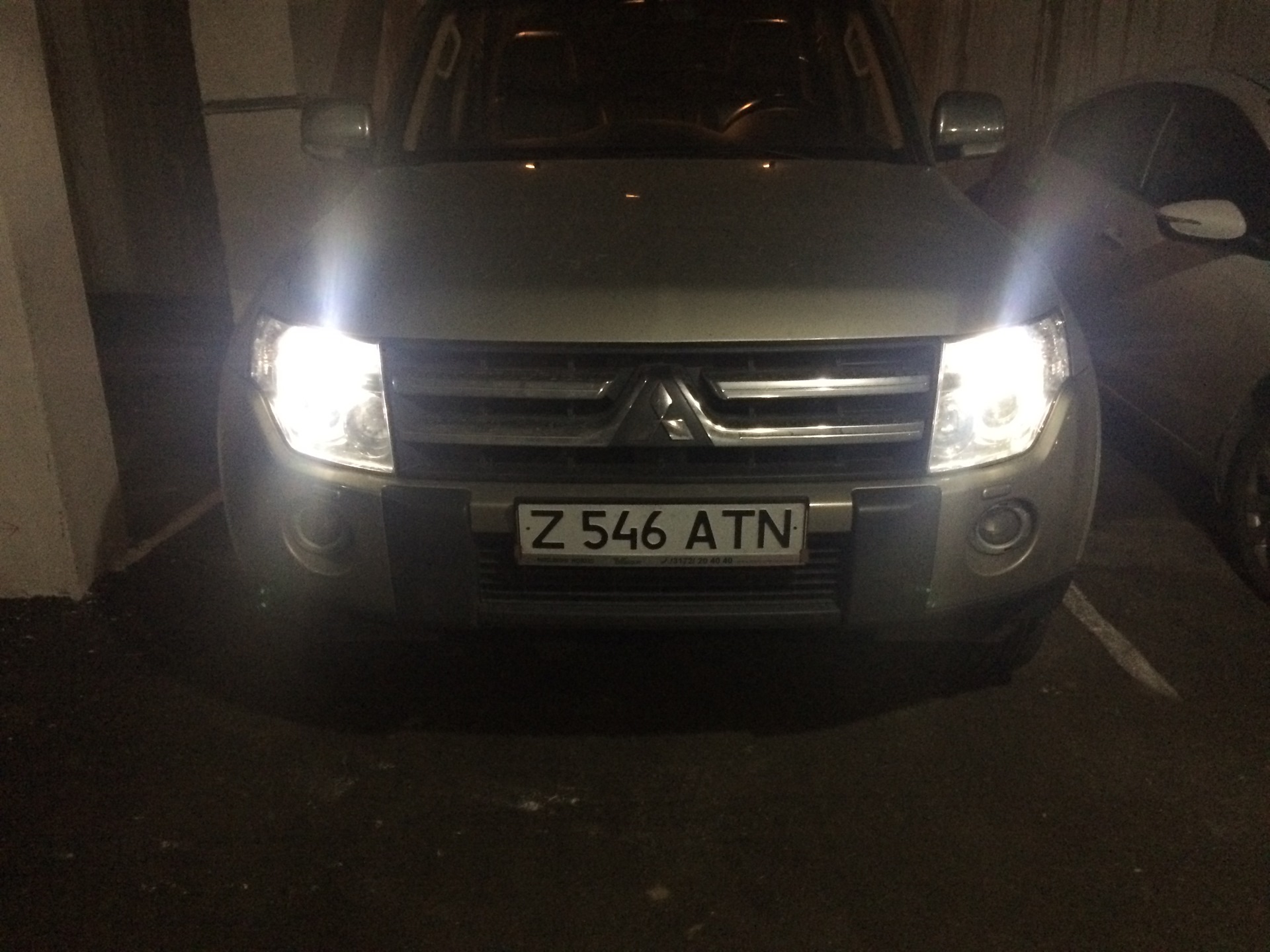 Диоды в габариты и подсветку номеров — Mitsubishi Pajero (4G), 3 л ...