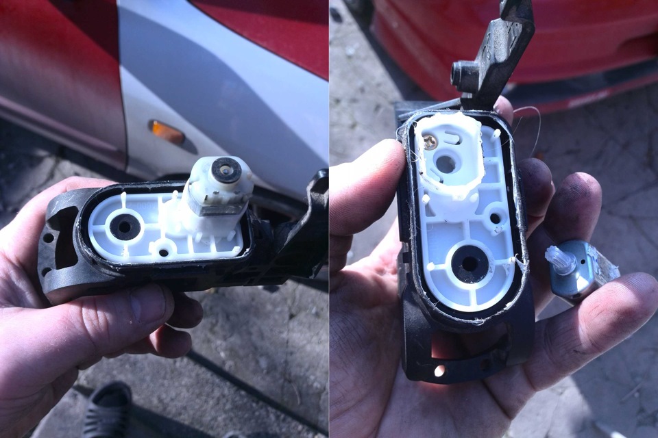 Переделка под левый руль и установка зеркал с электроскладыванием ...