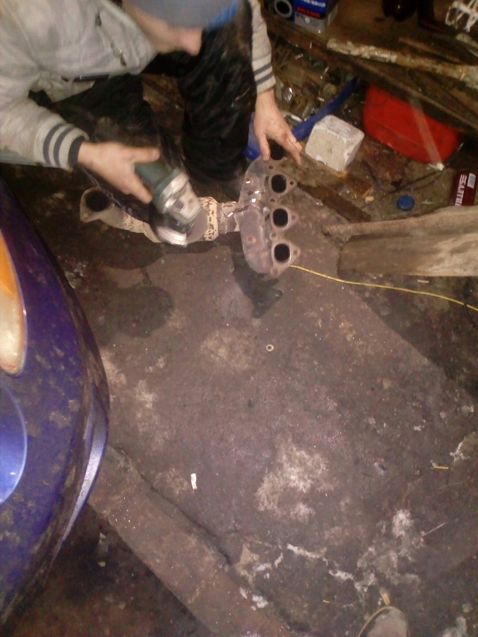 Прокладка под выпускной коллектор — Hyundai Tiburon (RD), 2 л, 2001 ...