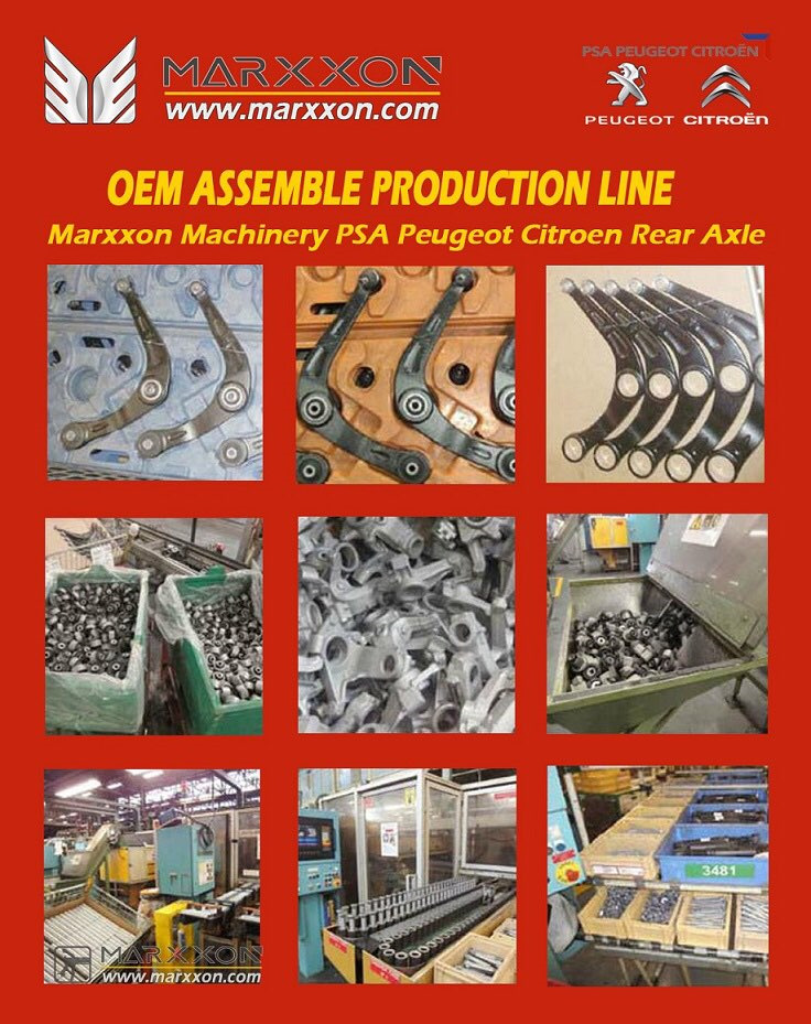 Marxxon PSA OEM Peugeot Citroen achteras Hinterachse Train arrière rear axle assemble