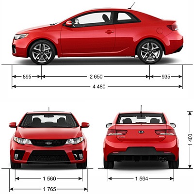 Новая длина. Kia Cerato Koup габариты. Kia Cerato 2 габариты. Kia Cerato Koup 2011 габариты. Ширина кия Церато 2.