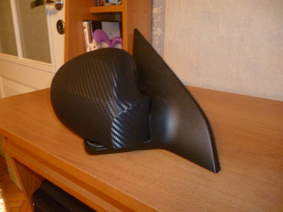 Обтяжка зеркал карбоном. — KIA Cerato (1G), 1,6 л, 2006 года ...