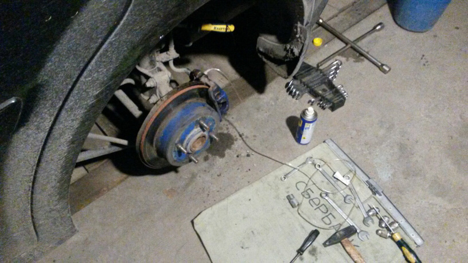 Подклинивание заднего суппорта. — Chevrolet Lacetti 5D, 1,6 л, 2007 ...