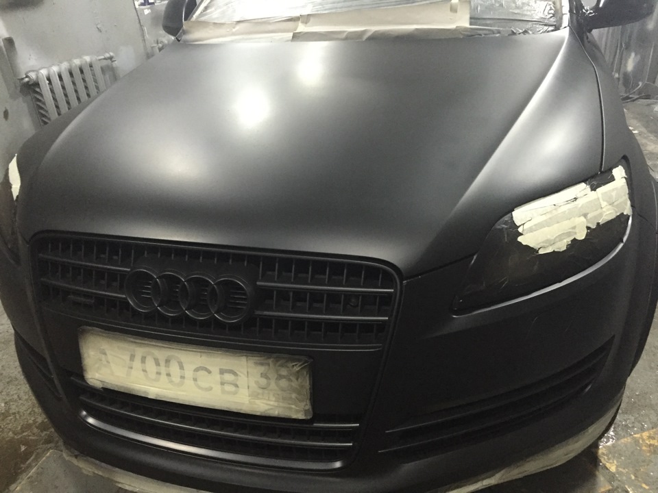 Покраска машины жидкой резиной Plasti Dip — Audi Q7 (1G), 4,2 л, 2006 ...