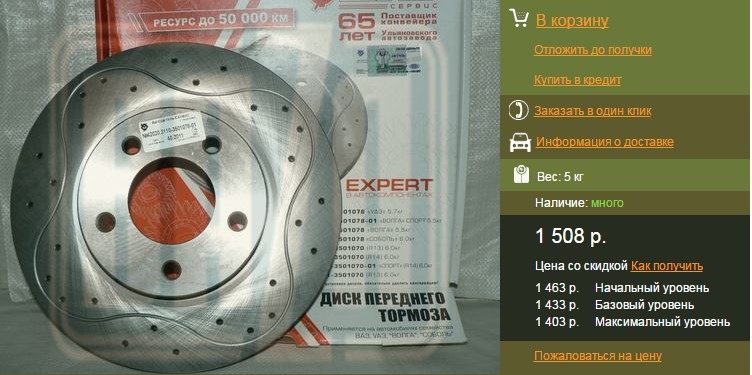 Купить Тормозные Диски Газ
