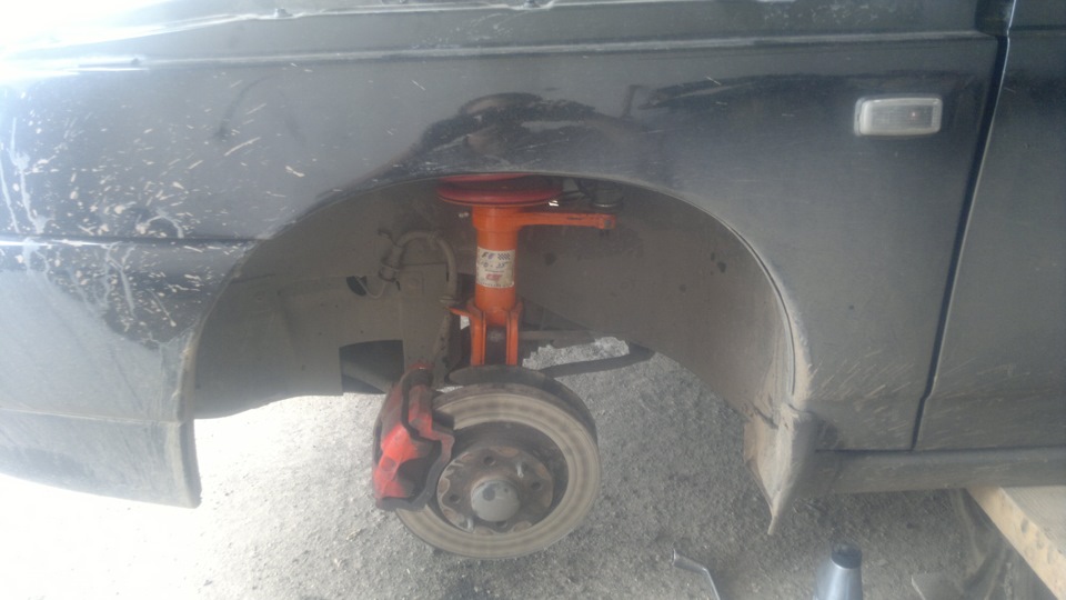 Поставил подвеску и диски — Lada 21124, 1,6 л, 2008 года | своими ...