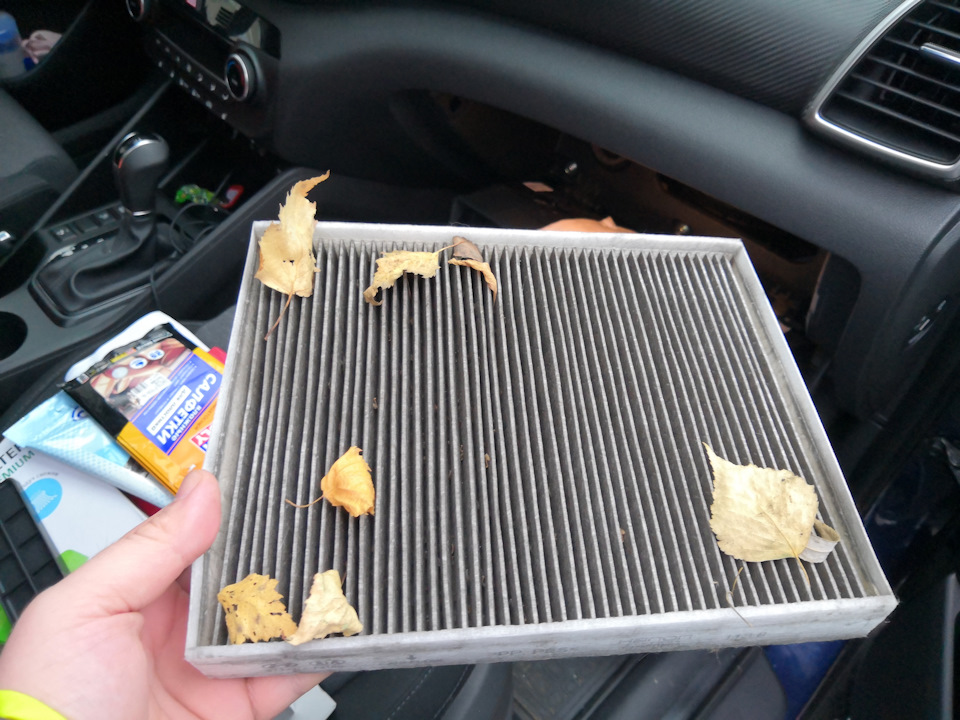 Замена салонного фильтра — Hyundai Tucson (TL), 2 л, 2018 года ...