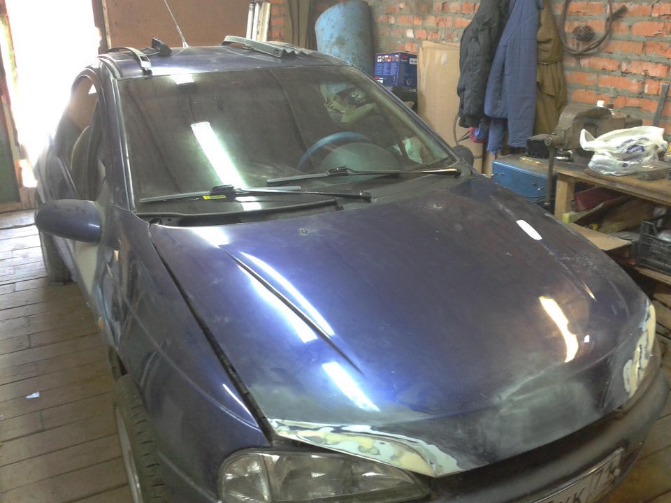 Шпатлёвка, грунтовка, подгонка — Opel Tigra, 1,4 л, 1995 года ...