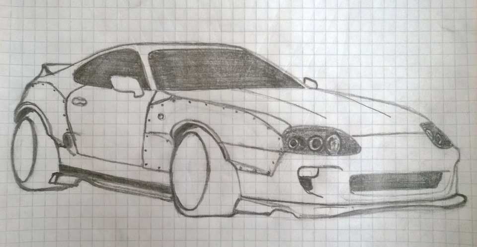 Чертёж Toyota Supra MK