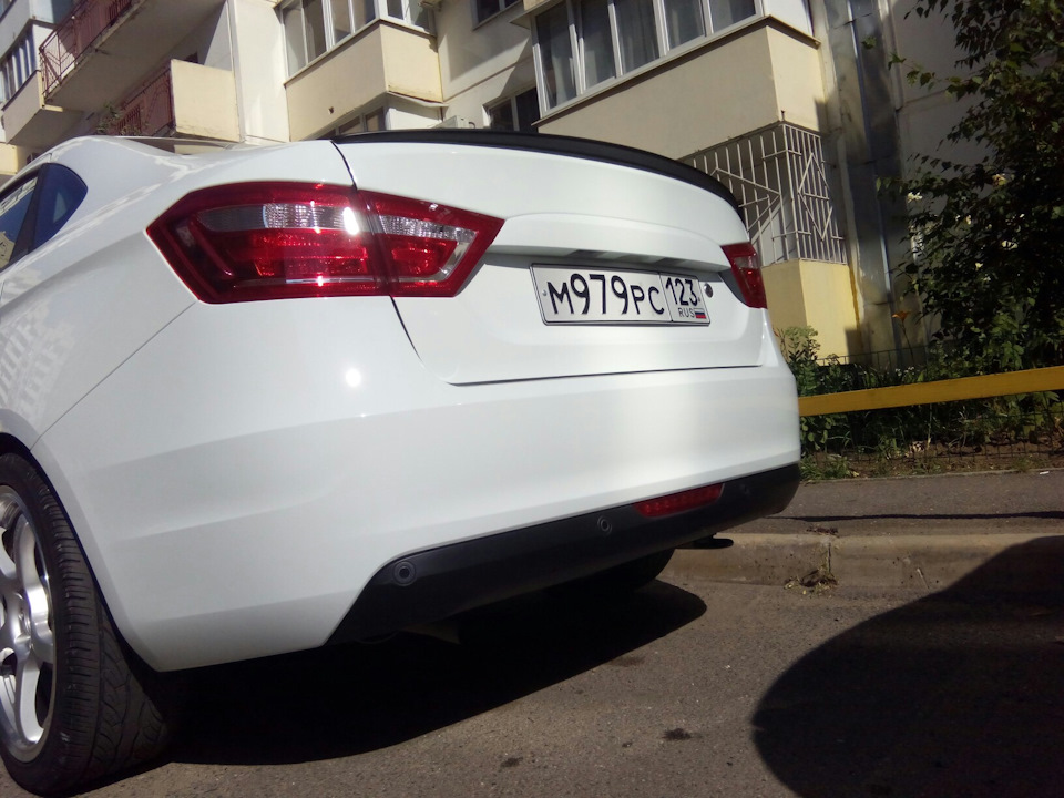 Лип спойлер на весту — Lada Vesta, 1,6 л, 2016 года | стайлинг | DRIVE2
