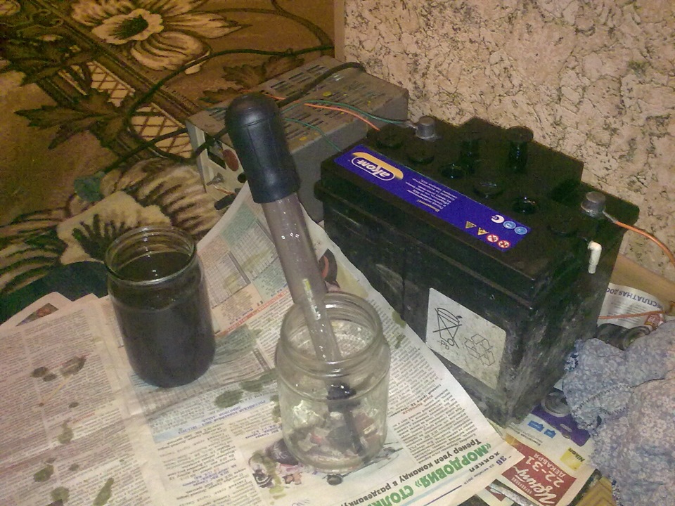 Пытаемся реанимировать аккумулятор — Lada 2114, 1,6 л, 2012 года ...