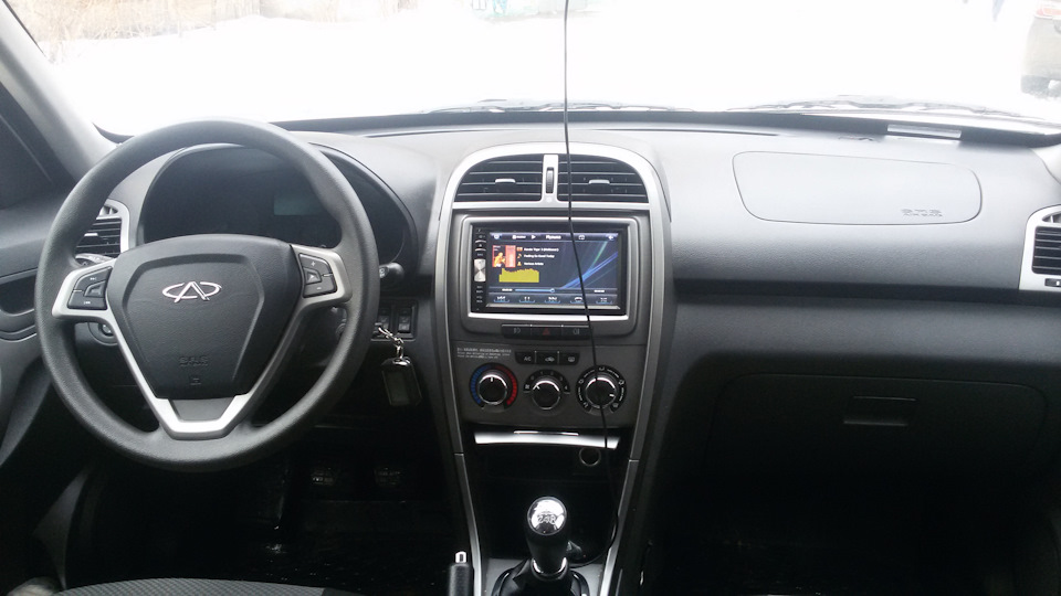 Установка магнитолы incar 7120 — Chery Tiggo, 1,6 л, 2014 года ...