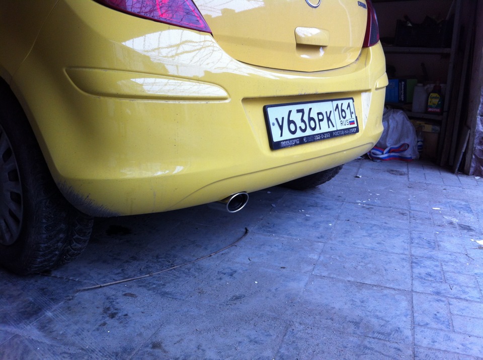 Как снять глушитель опель корса Насадка на выхлопную трубу - Opel Corsa D, 1 л, 2007 года аксессуары DRIVE2