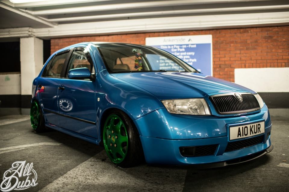 Занижение skoda fabia 2