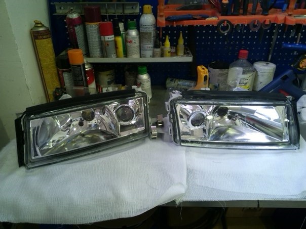 Шкода октавия установка биксеноновой линзы в головной свет, замена ...