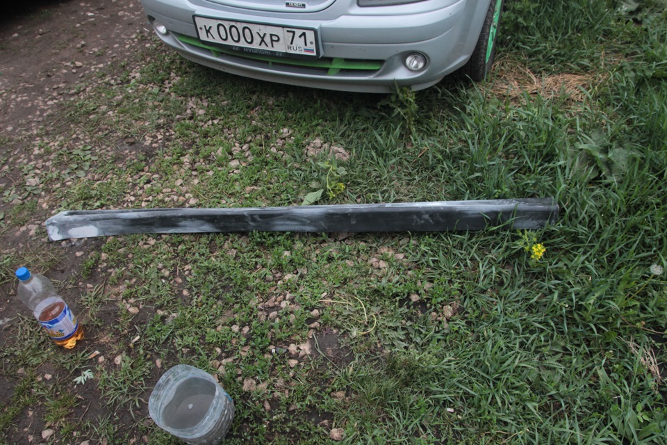 Накладки на пороги. — Hyundai Getz, 1,4 л, 2008 года | тюнинг | DRIVE2