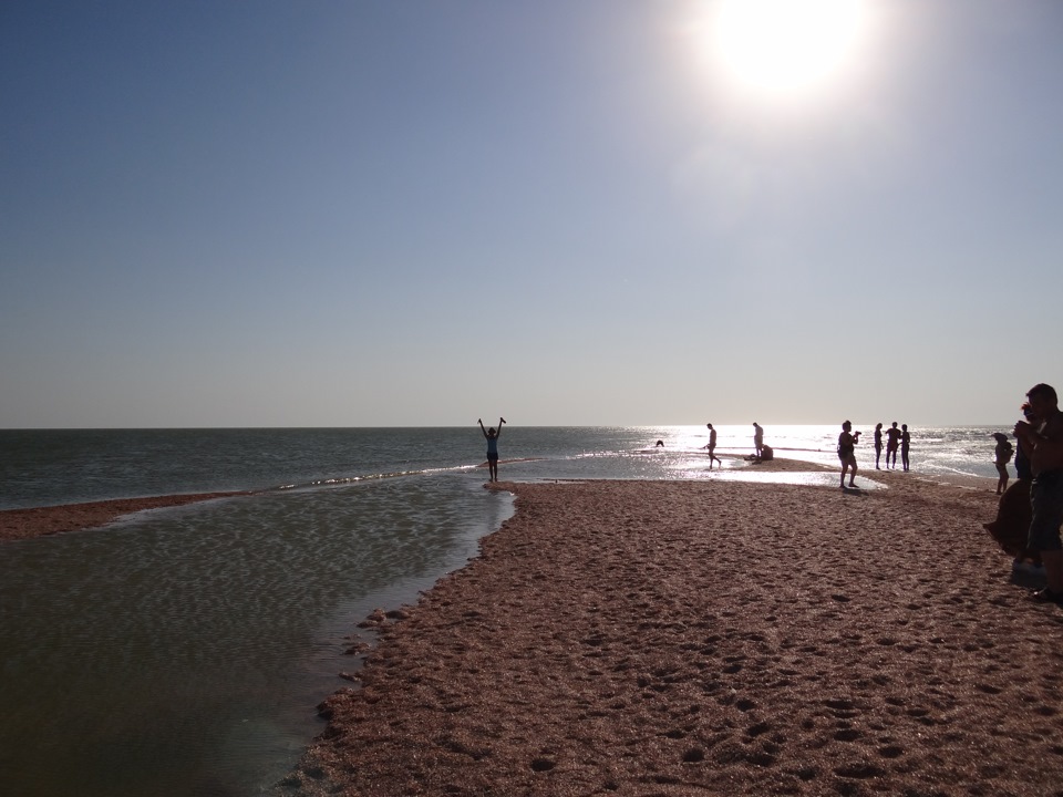 Должанская коса Азовское море закат