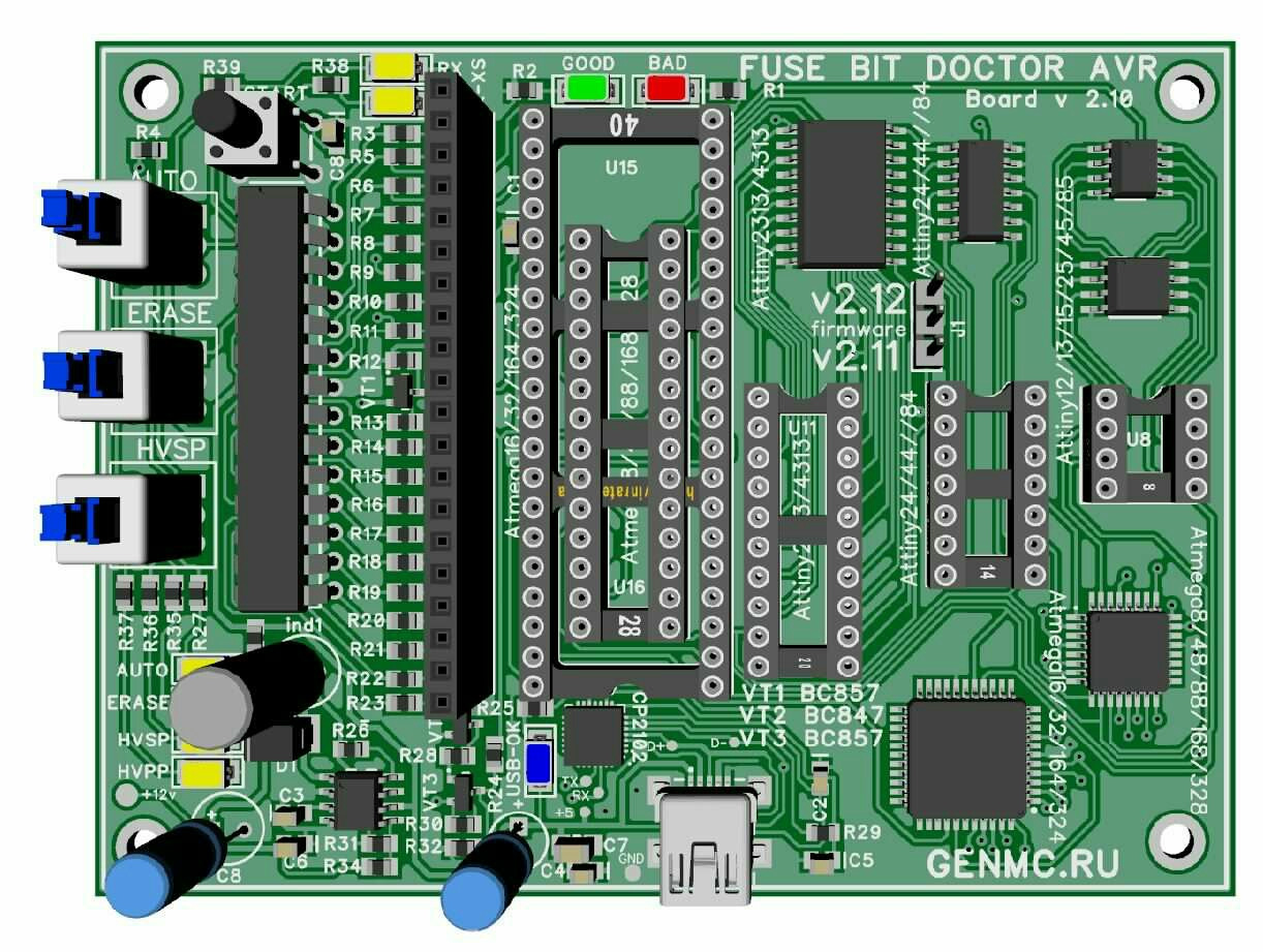 Фьюзбит доктор исправляем avr схема платы