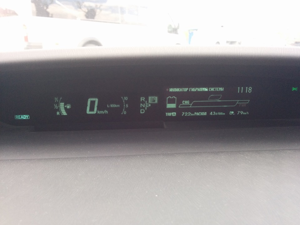 Расход топлива. — Toyota Prius (30), 1,8 л., 2010 года | наблюдение ...