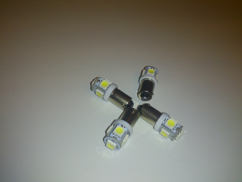 6. Диодная лампа с цоколем ba9s он же Т11 — Audi A6 (C6)