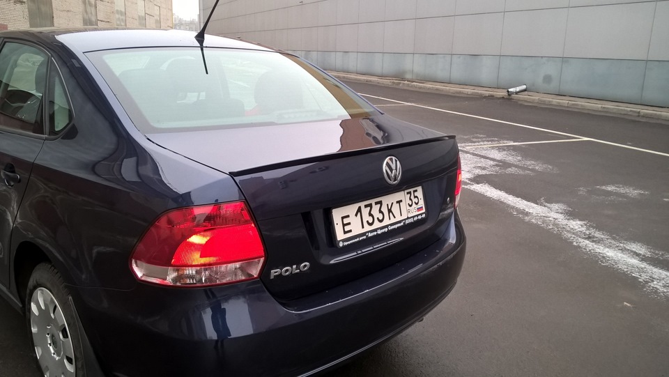 Лип спойлер Volkswagen Polo