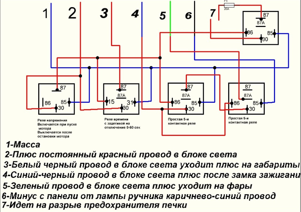 Схема запуска калина 1