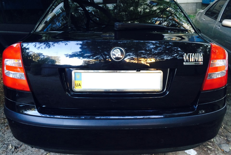 Наклейки на значки(временно) — Skoda Octavia Mk2, 1,6 л., 2008 года ...
