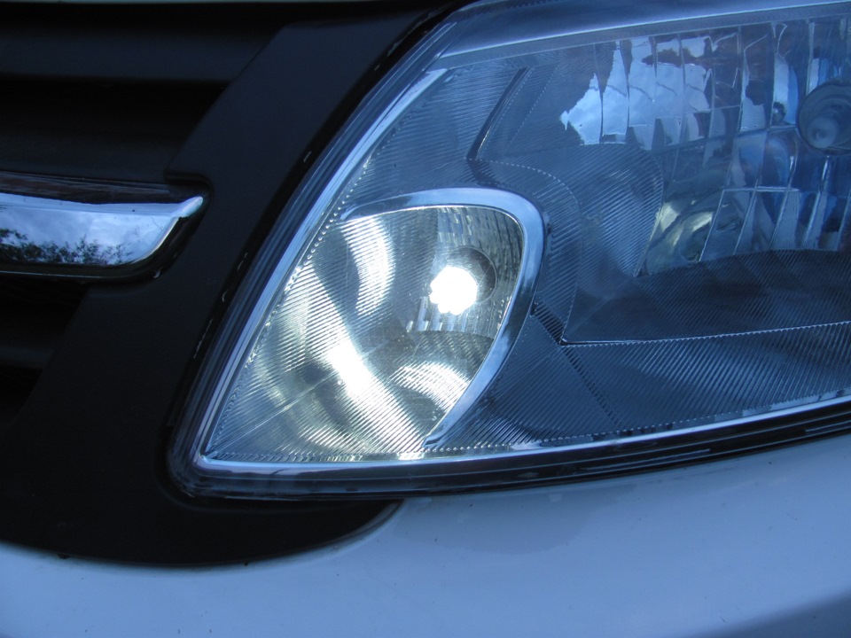 Светодиодные лампы в дхо — Lada Гранта (1G), 1,6 л, 2013 года ...