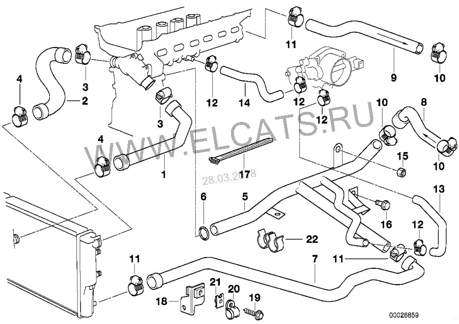 Патрубок №14 надорван был. — BMW 5 series (E39)