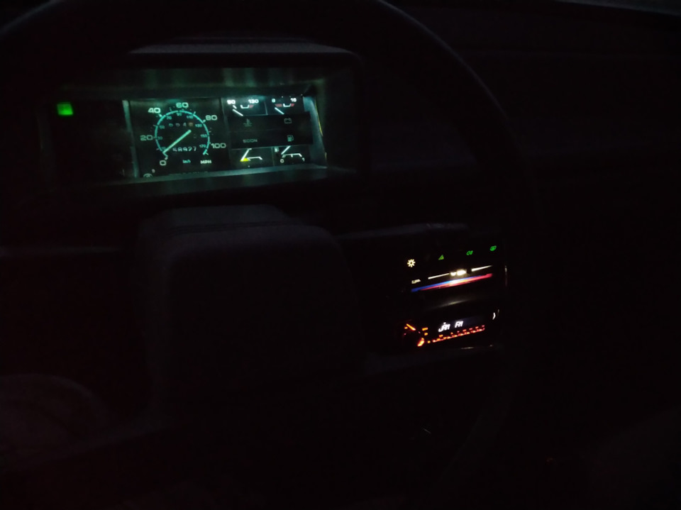 Пересвет приборной панели и консоли — Lada 2109, 1,3 л, 1991 года ...