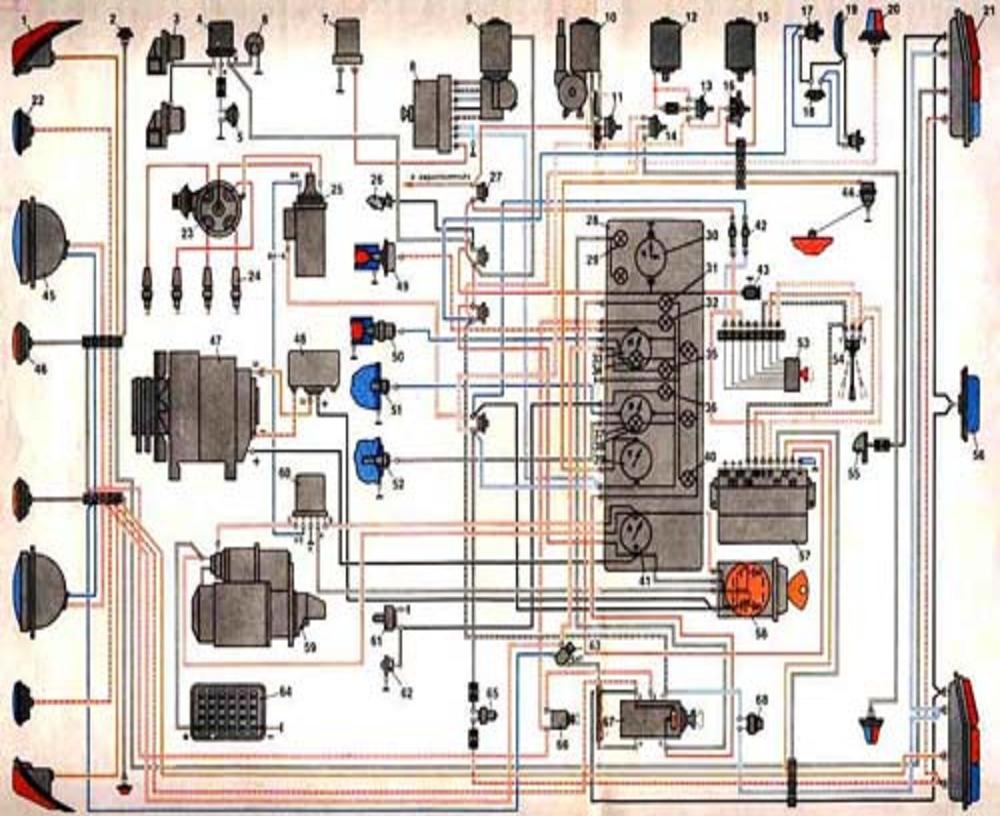 Схема электрооборудования газ 2410