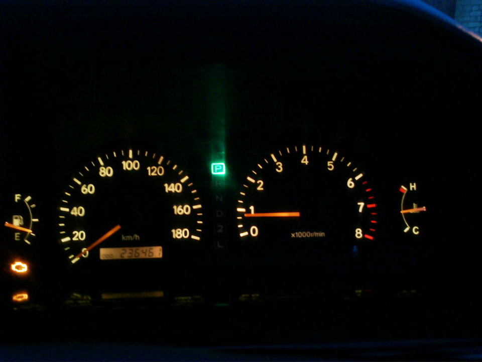 Подсветка приборной панели — Toyota Vista (40), 1,8 л, 1997 года ...