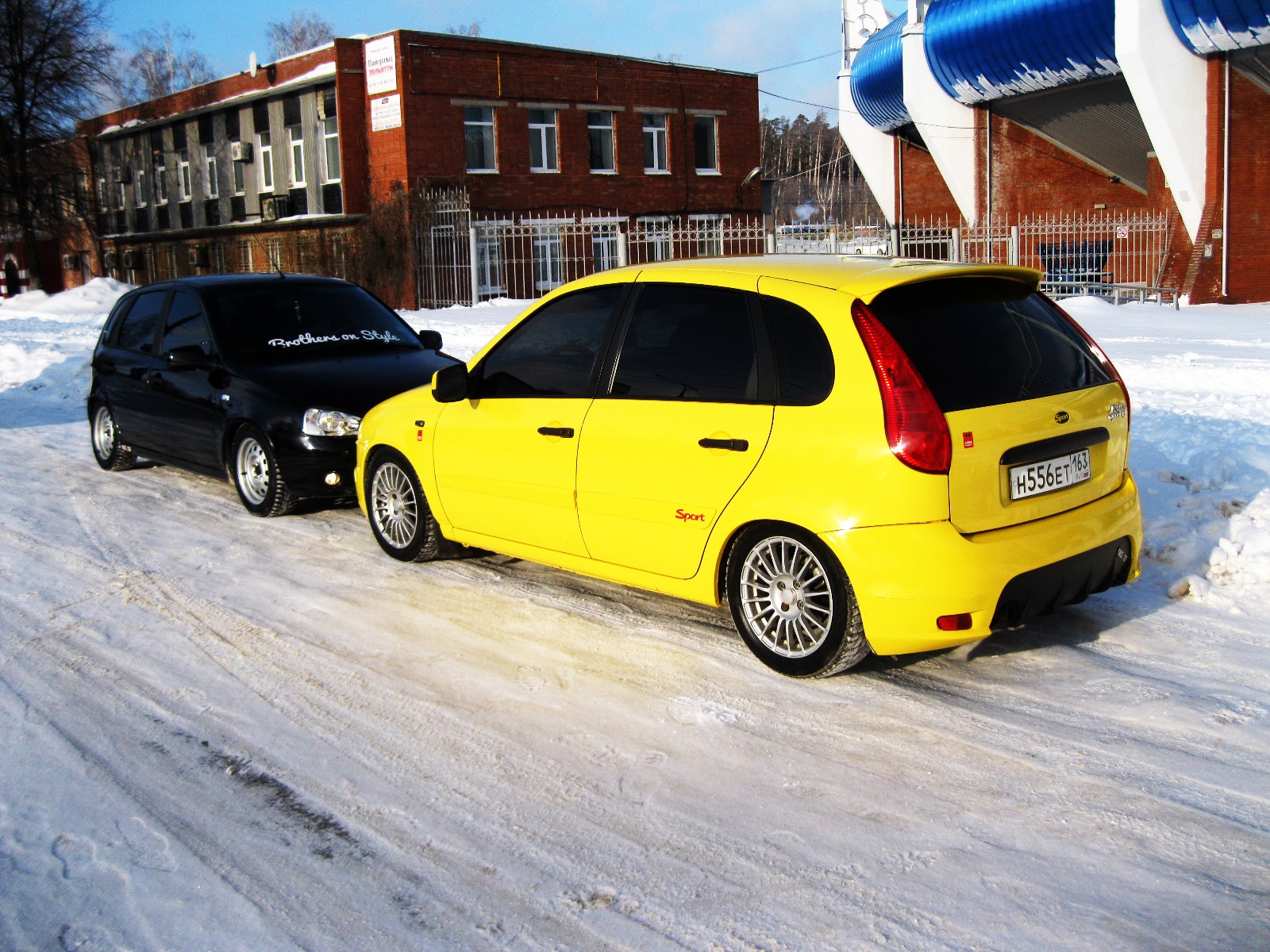 Lada Kalina Sport Р¶С‘Р»С‚С‹Р№ РєСѓРїРµ