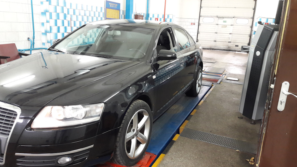 Диагностика подвески на стенде — Audi A6 (C6), 2,4 л, 2006 года | визит ...