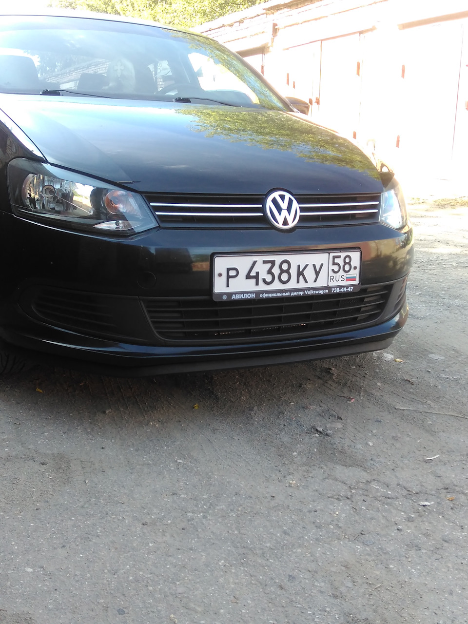 Универсальная резиновая губа — Volkswagen Polo Sedan, 1,6 л, 2012 года ...