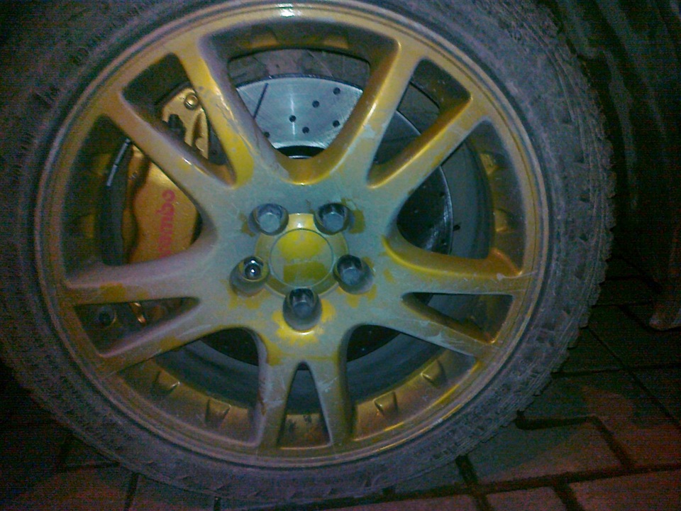 Наконец то тормозные диски поменял! — Subaru Impreza WRX STI (GD), 2 л ...