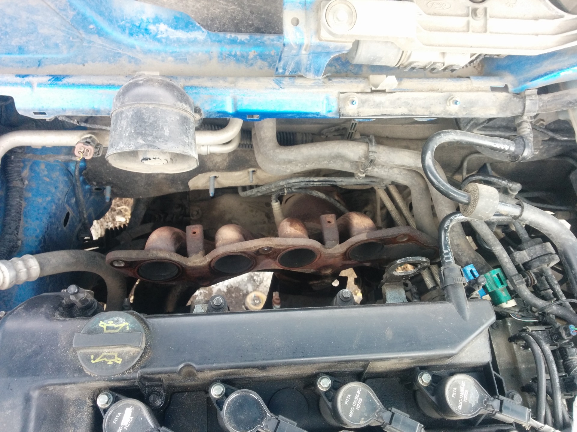 Замена катализатора (пламегаситель) на Ford Focus 2 MG ...