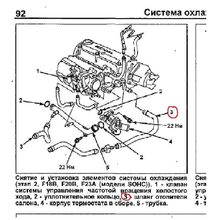 Система охлаждения хонда торнео схема