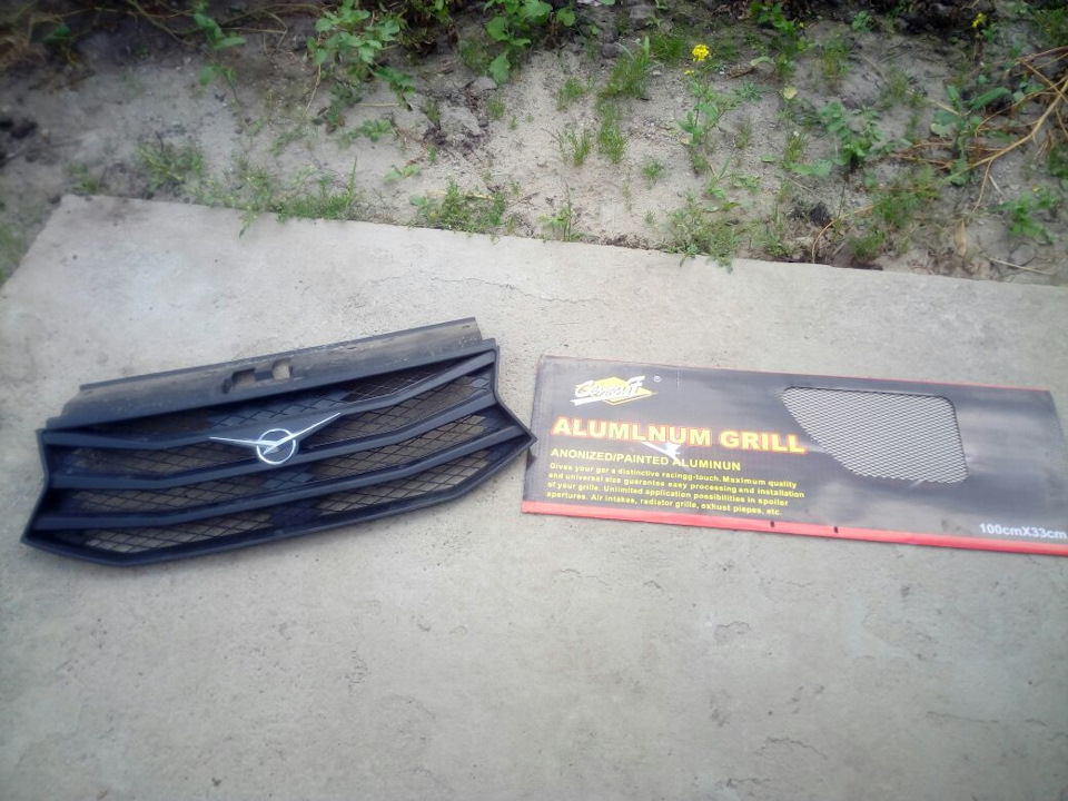 Установка сетки в радиаторную решетку + пневмосигнал — УАЗ Patriot, 2,7 ...