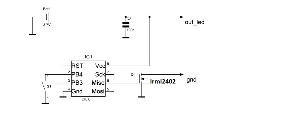 Схема фонарик 18650. Светодиодный фонарь на attiny13. Налобный фонарик на attiny13. Схема светодиодного фонарика на аккумуляторе 18650. Схема светодиодного фонарика с микроконтроллером.