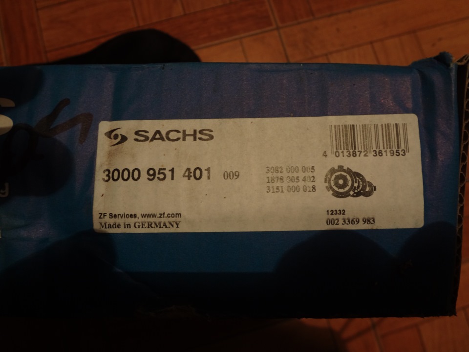 3000951401 Сцепление, комплект SACHS | Запчасти на DRIVE2