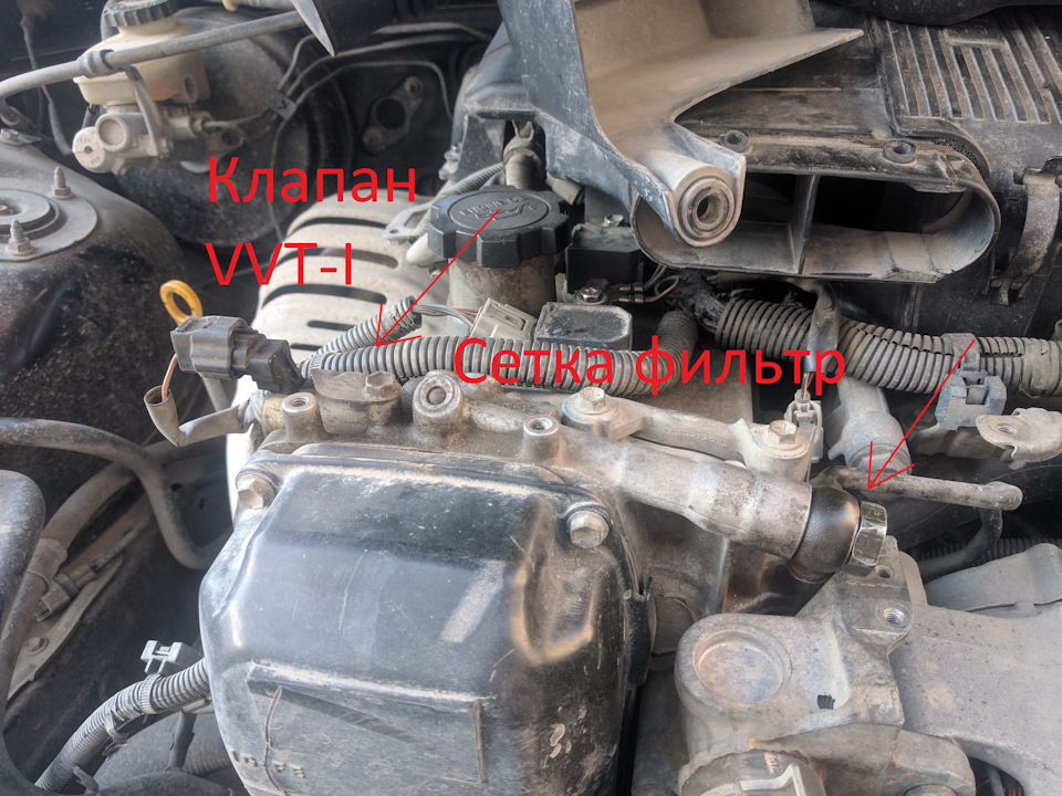 Датчик vvti где находится Замена сетки-фильтра клапана VVT-I - Toyota Mark II (100), 2 л, 1999 года своими