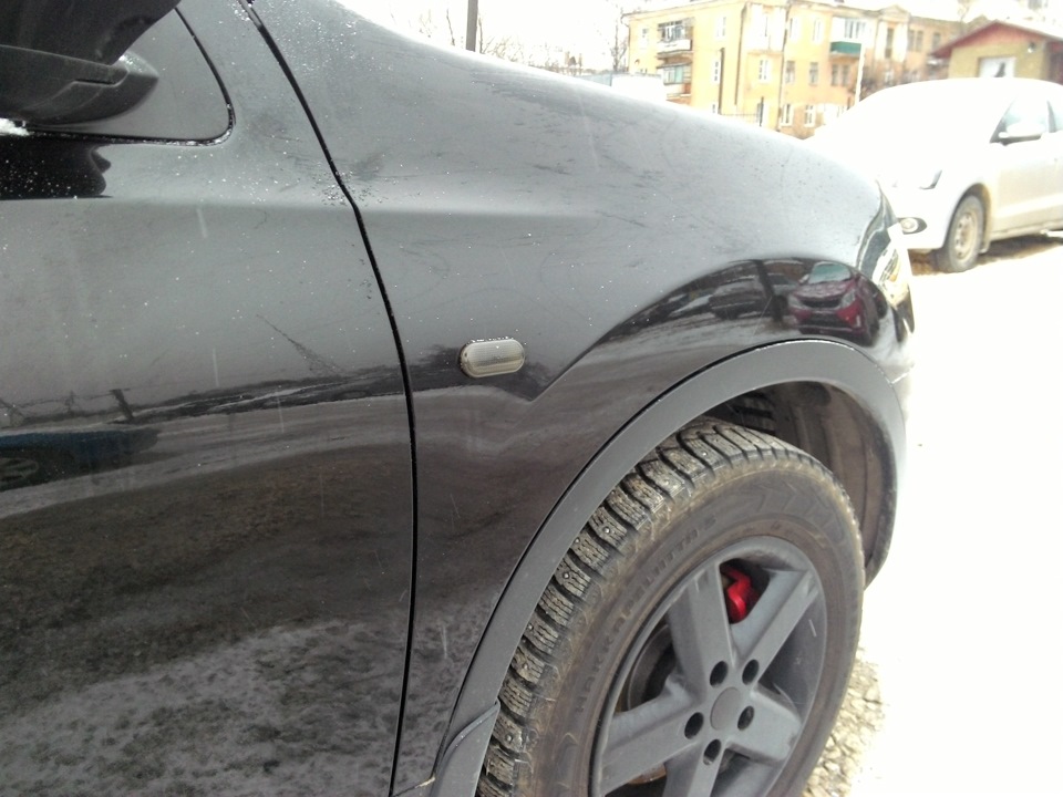 Темним дальше. Поворотники в пленку )) — Nissan Qashqai (1G), 2 л, 2008 ...