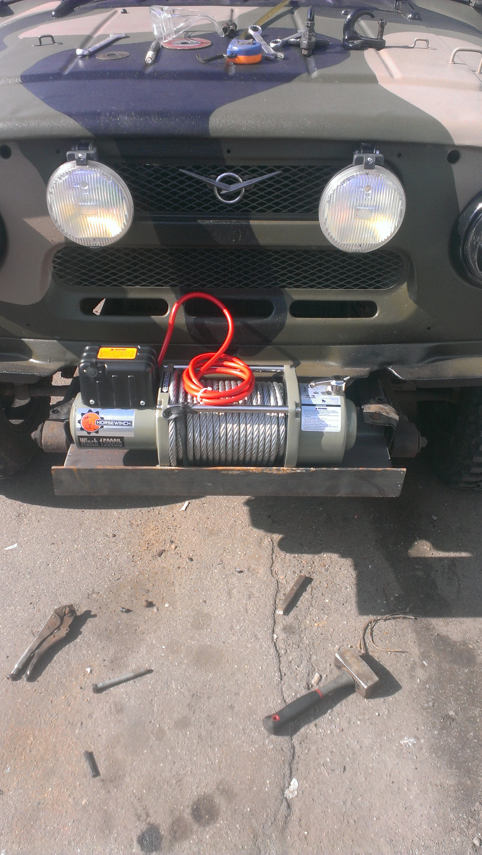 Площадка под лебедку уаз 31512 — DRIVE2