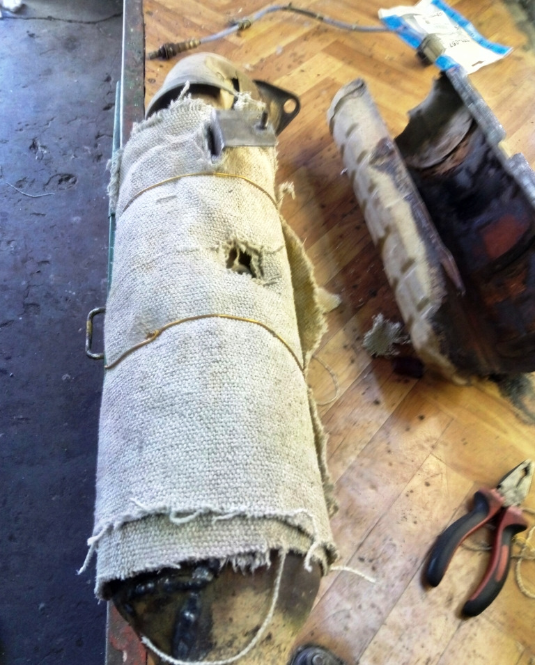 Удаление катализатора и самодельный пламегаситель — Mazda 6 (1G) GG, 2 ...