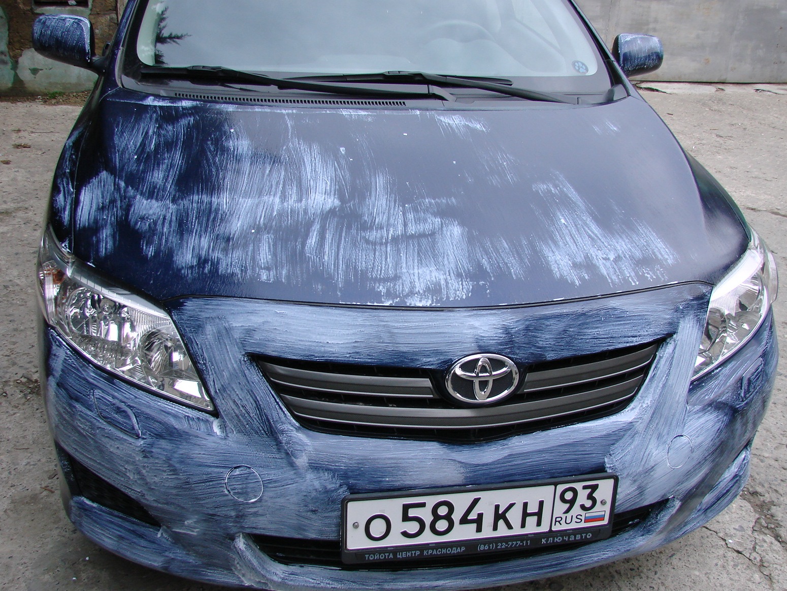 I recommend - tested on myself  liquid cover part 2 photos included - Toyota Corolla 16 L 2007