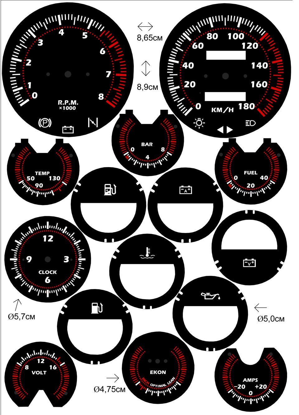 Размеры приборы. Шкалы приборов ВАЗ 2106. Шкалы панели приборов ВАЗ 2106. Шкалы приборной панели ВАЗ 2106 для печати. Шкалы приборной панели ВАЗ 2106.